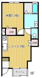 タイア・カーザ【1階】の間取り