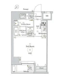 グラントゥルース王子【7階】の間取り