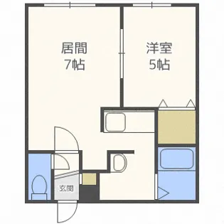 北海道札幌市北区北十五条西3【アパート】の間取り