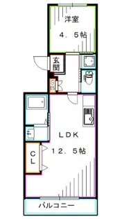 アーバンハイム川本【1階】の間取り
