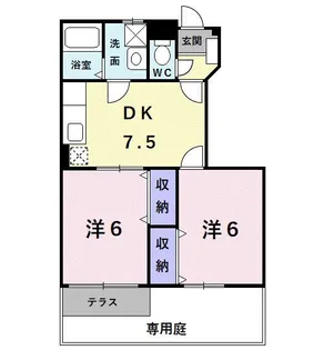 大阪府堺市南区岩室【アパート】の間取り