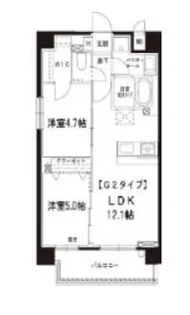 CASAS GARDEN【5階】の間取り