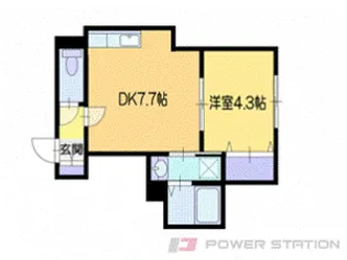 ハピネス銭函II【2階】の間取り