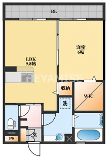オッツ古賀島【2階】の間取り