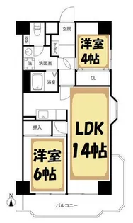 T’s garden越谷大袋【8階】の間取り