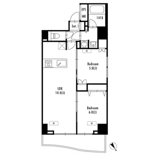 Primal Tabata【7階】の間取り