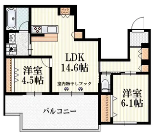 エルズプラス高円寺南【4階】の間取り