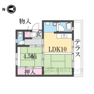 寝屋川団地C58号棟【2階】の間取り