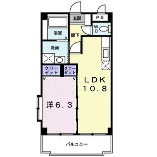 シャトー上原 2006【3階】の間取り