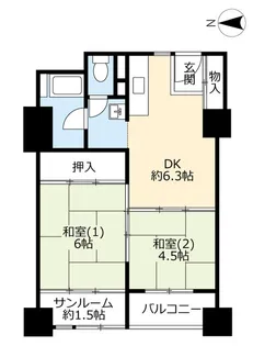 UR新豊里【11階】の間取り