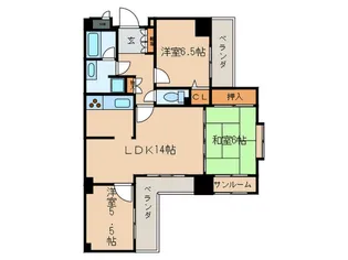 グランドメゾン徳川【9階】の間取り