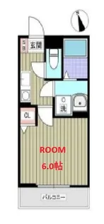 神奈川県横浜市西区東久保町【アパート】の間取り