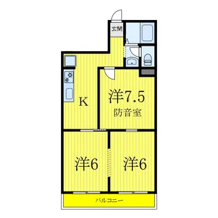 ウインザーハイム西川口【10階】の間取り