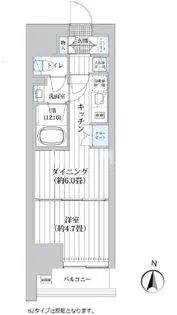 ライオンズフォーシア清澄白河【2階】の間取り