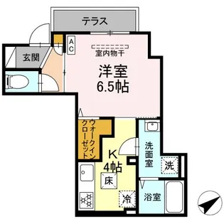 D Tribute西谷【1階】の間取り