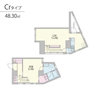 Kukai Terrace恵比寿【4階】の間取り
