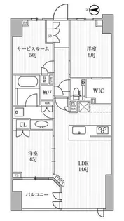 ディームス方南町【11階】の間取り