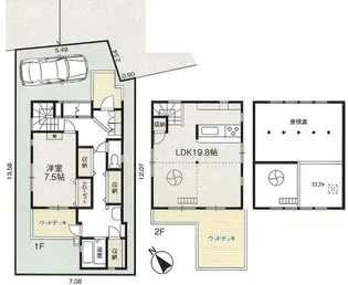 神奈川県藤沢市亀井野【一戸建】の間取り