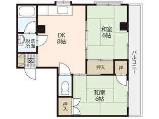 コーポ岡【2階】の間取り