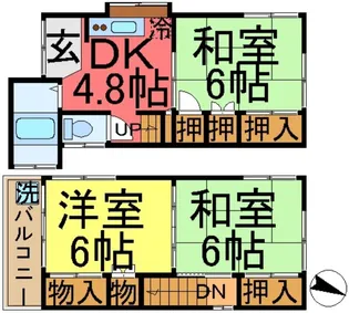 東京都葛飾区東新小岩6【一戸建】の間取り