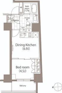 東京都台東区元浅草2【マンション】の間取り