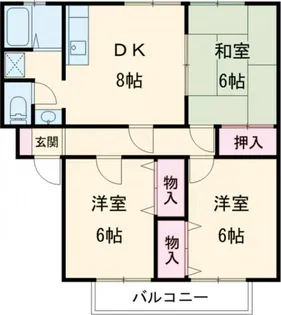 サンガーデンスター A棟【1階】の間取り