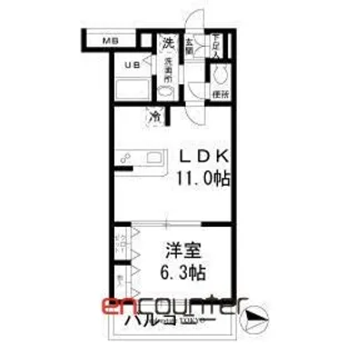 トレ フレッチェ【4階】の間取り