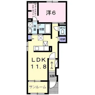 アドヴァンA【1階】の間取り