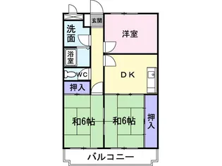 エステート沼上【3階】の間取り