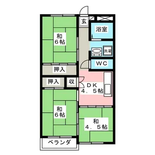 ロイヤル福光【1階】の間取り