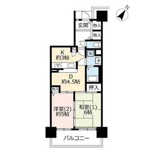 URプラザシティ新所沢けやき通り【10階】の間取り