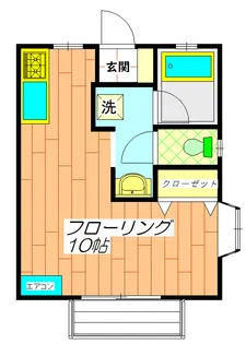杉山コーポ【1階】の間取り