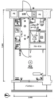 スカイコートパレス大島【9階】の間取り