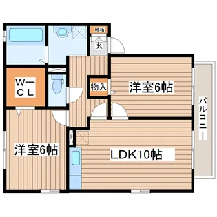 リビングタウン将監B【2階】の間取り