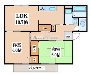 メゾンニュー池島【2階】の間取り