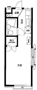 ディンボール野方【1階】の間取り