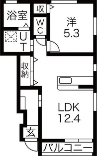グラーティア【1階】の間取り