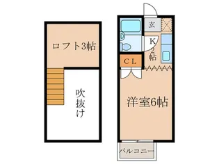 ビュークレスト【2階】の間取り