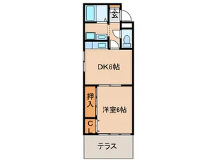 マリモマンション【1階】の間取り