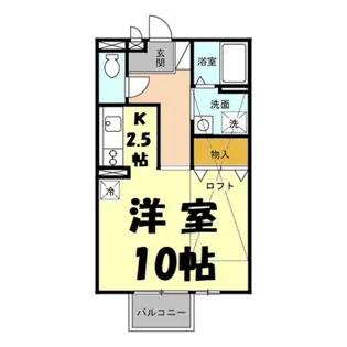 レジデンス東光 3【2階】の間取り