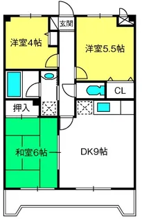 グランパレスNSK【1階】の間取り