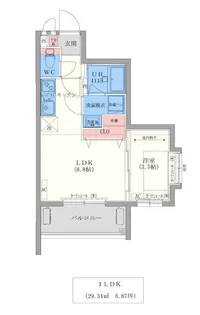 M THE ONE USUKI【5階】の間取り