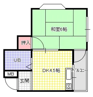 サンライズ堀溝【2階】の間取り