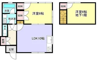 クレスト田上台【1階】の間取り