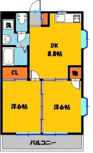幸伸マンション【1階】の間取り