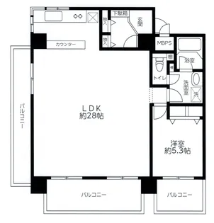 モンテベルデ横浜【11階】の間取り