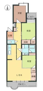 織平マンション リヴ【3階】の間取り