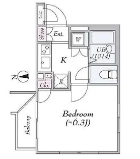 Rising place板橋【2階】の間取り