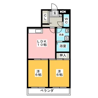 エスポワール長久手【2階】の間取り