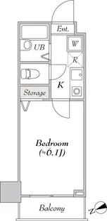 BluRock新宿河田町【2階】の間取り